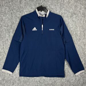 Adidas Windbreaker Mens Small Surge Baseball Convertible‎ Warm Up Pullover